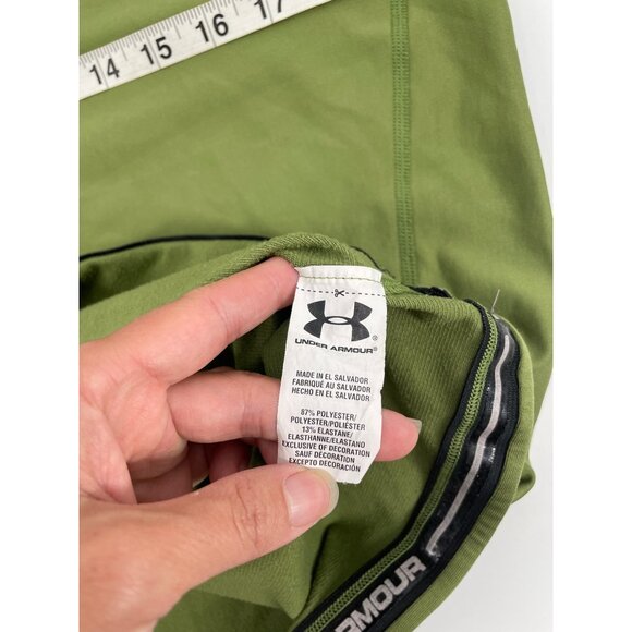 Under Armour Coldgear Compression Womens 2XL Mock Neck Base Layer Green Athletic - Picture 5 of 11